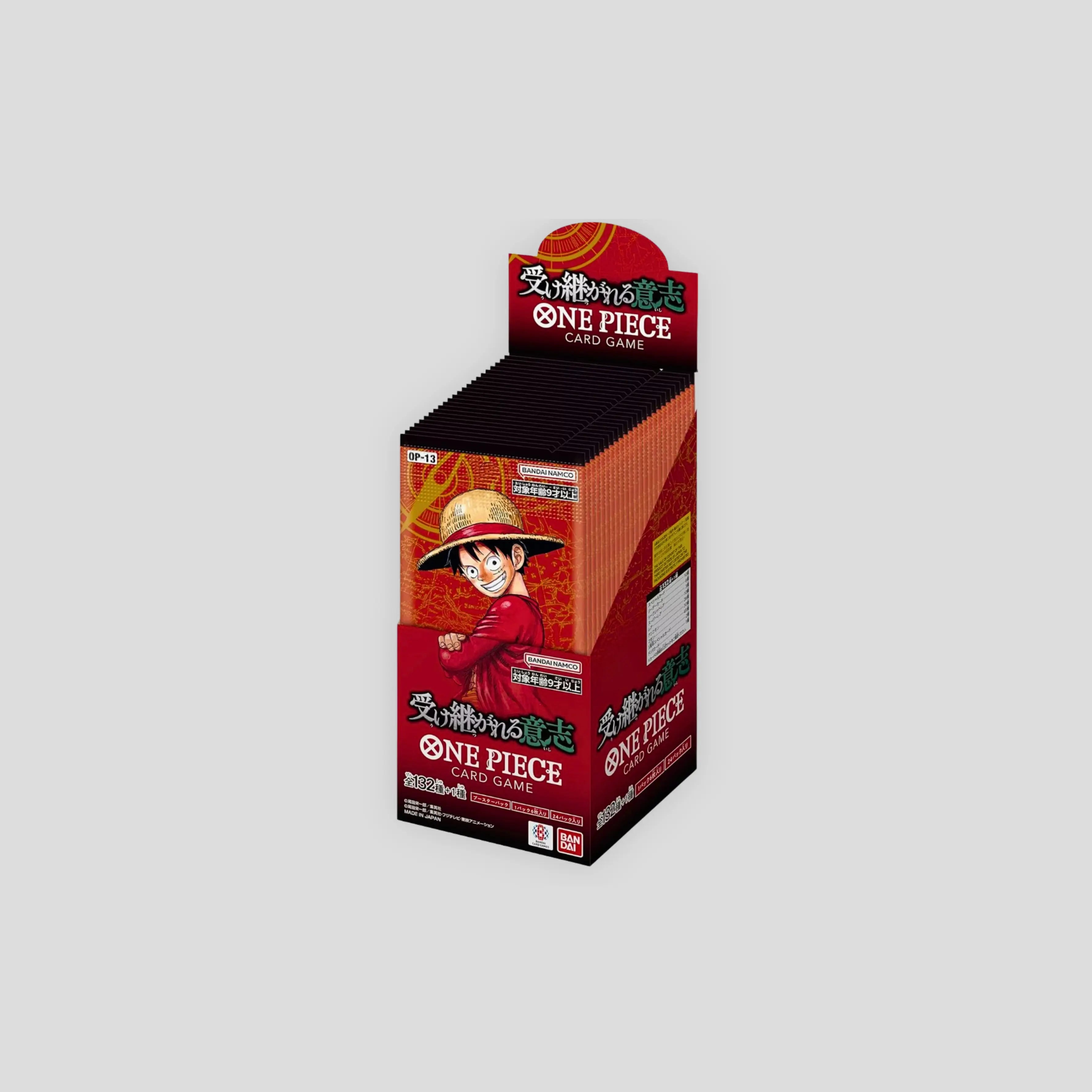 One Piece OP-13 Carrying On His Will Booster Box Japans | Restockd®